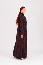 NR8 : Floral Grace Abaya Crepe