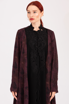 NR8 : Floral Grace Abaya Crepe