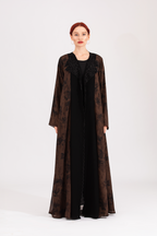 NR12 : Brown Elegance Abaya