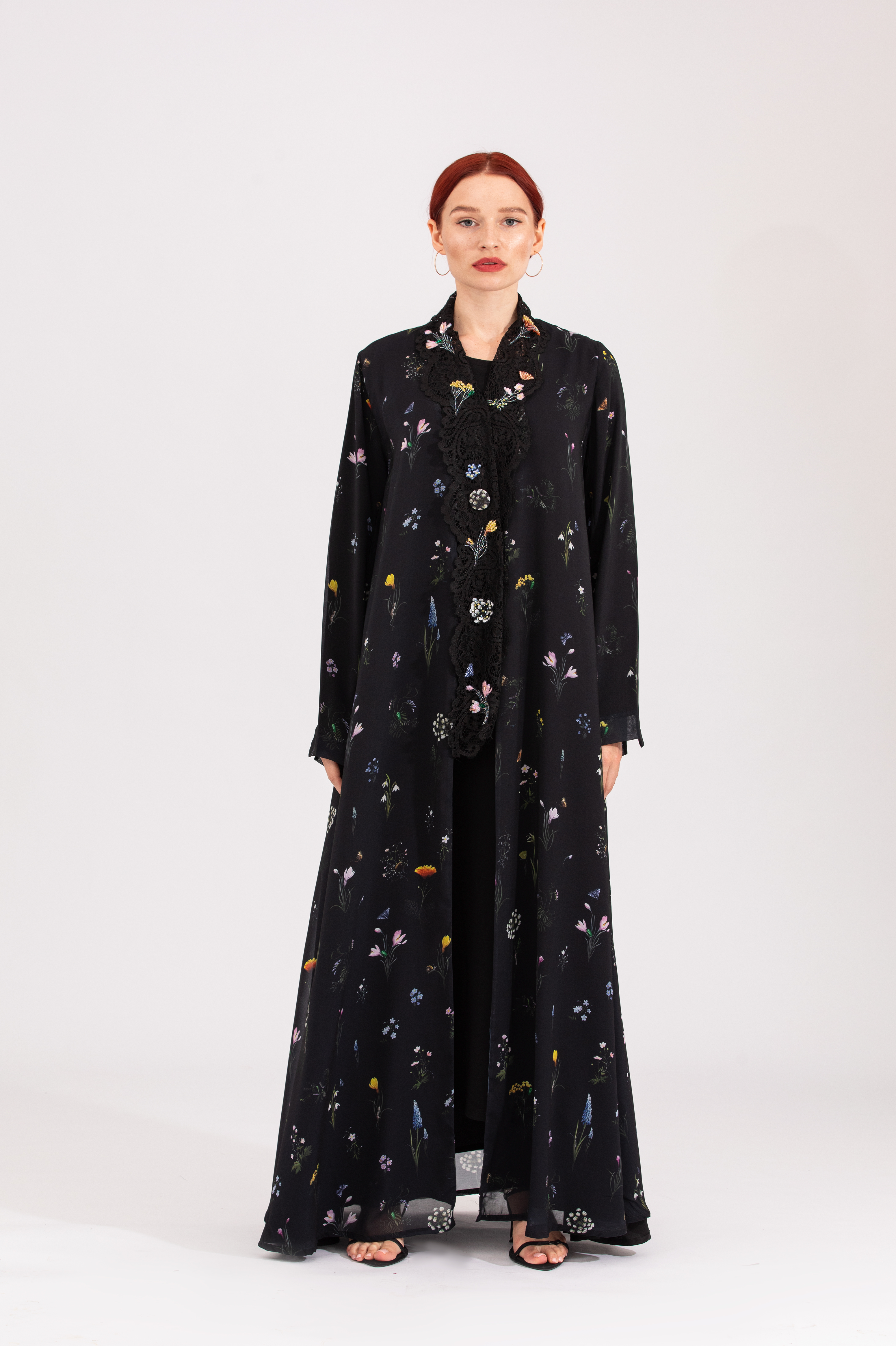 NR25 : Chiffon Blossom Abaya
