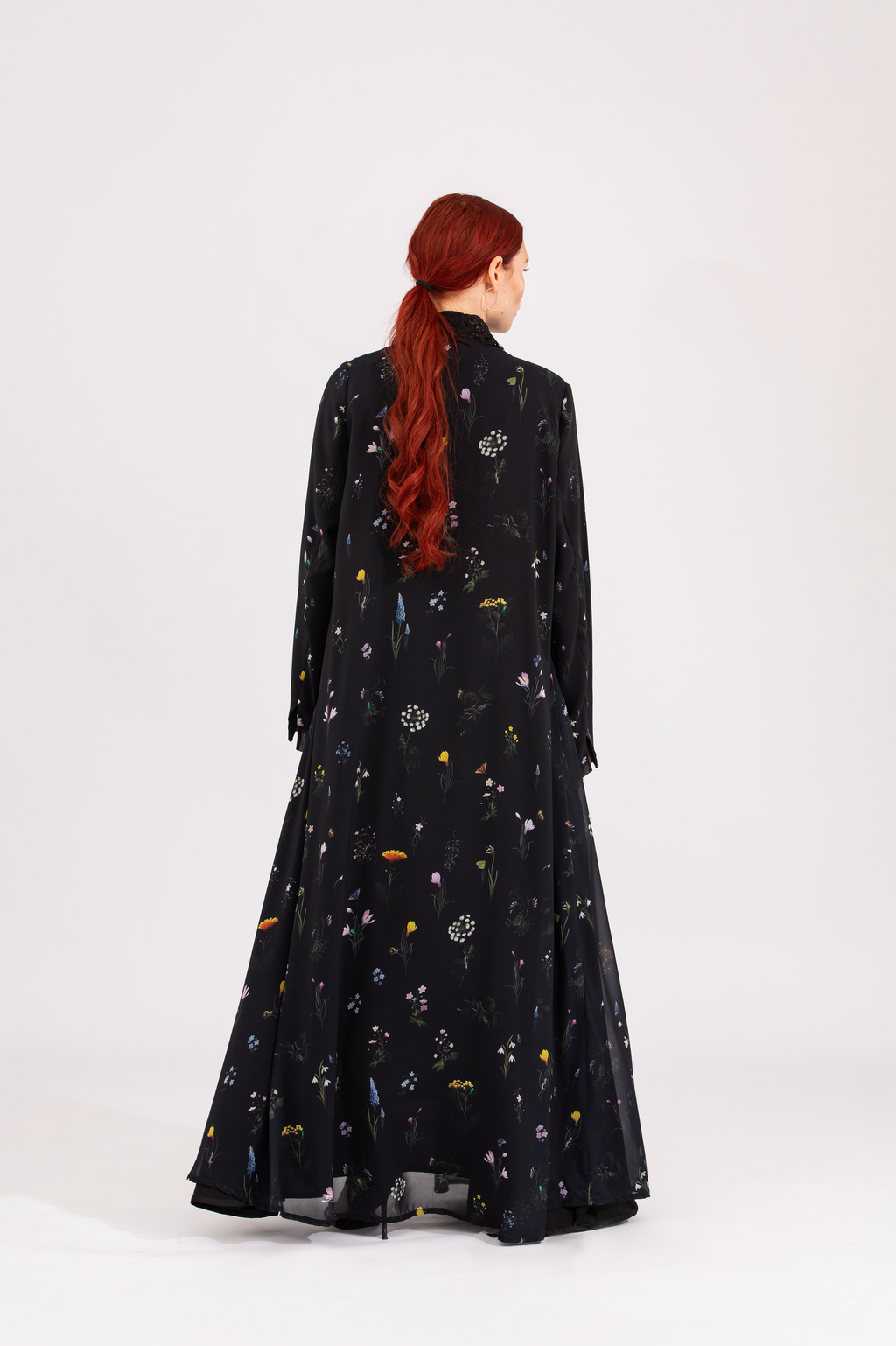 NR25 : Chiffon Blossom Abaya