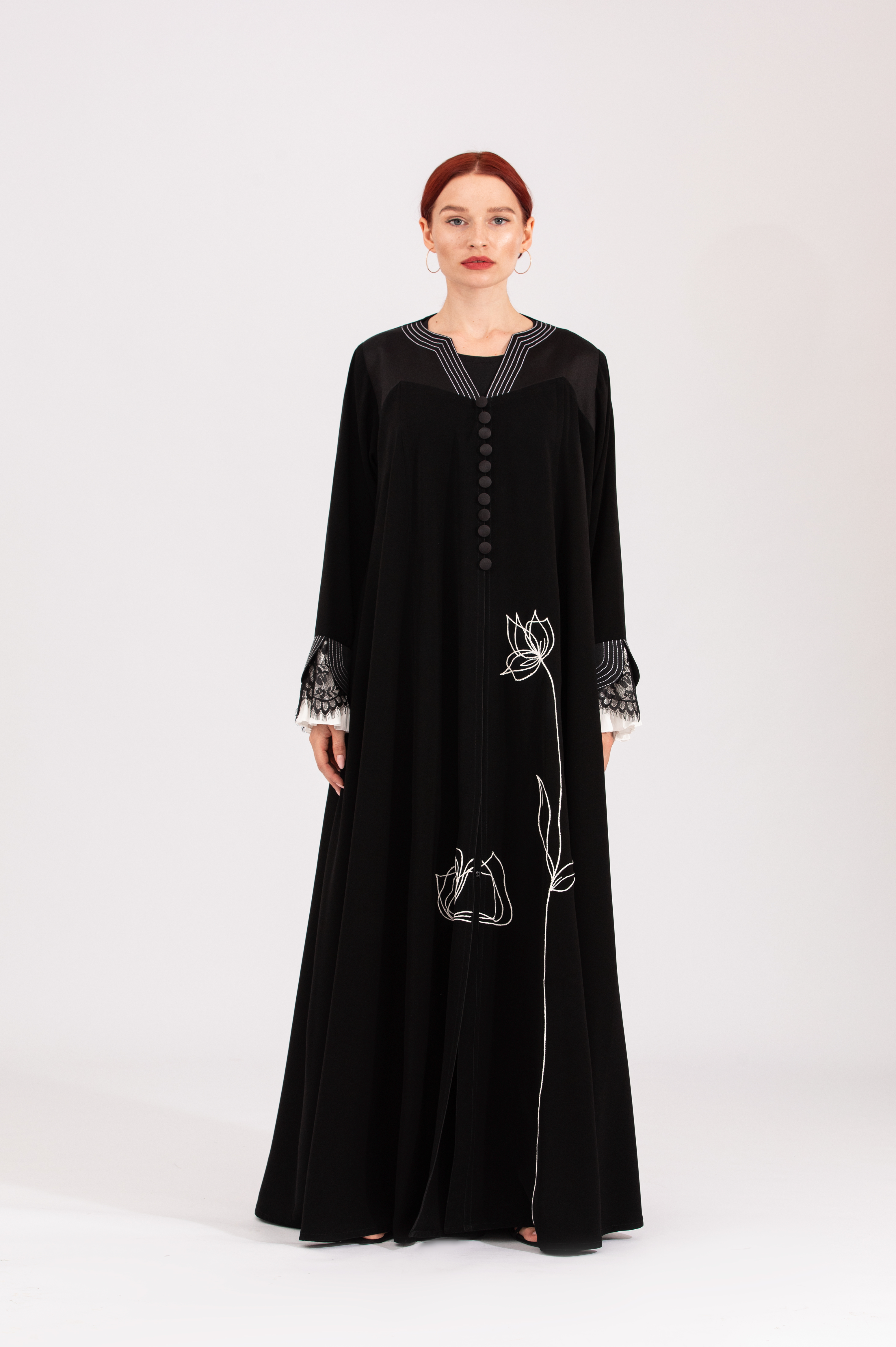 NR26 : Silk Blossom Abaya
