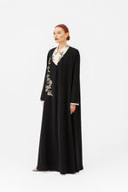 NR42: Chinese-Inspired Black Abaya