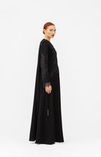 NR51 : Handcrafted Black Abaya