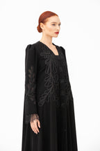 NR51 : Handcrafted Black Abaya