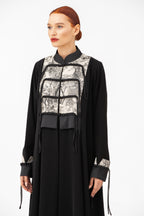 NR60 : Modern Contrast Abaya