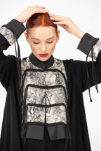 NR60 : Modern Contrast Abaya