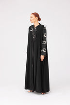 NR63 : Floral Elegance Abaya