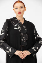 NR63 : Floral Elegance Abaya