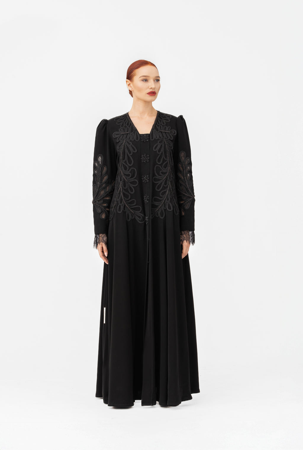 NR51 : Handcrafted Black Abaya