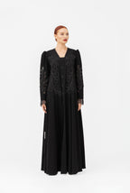 NR51 : Handcrafted Black Abaya
