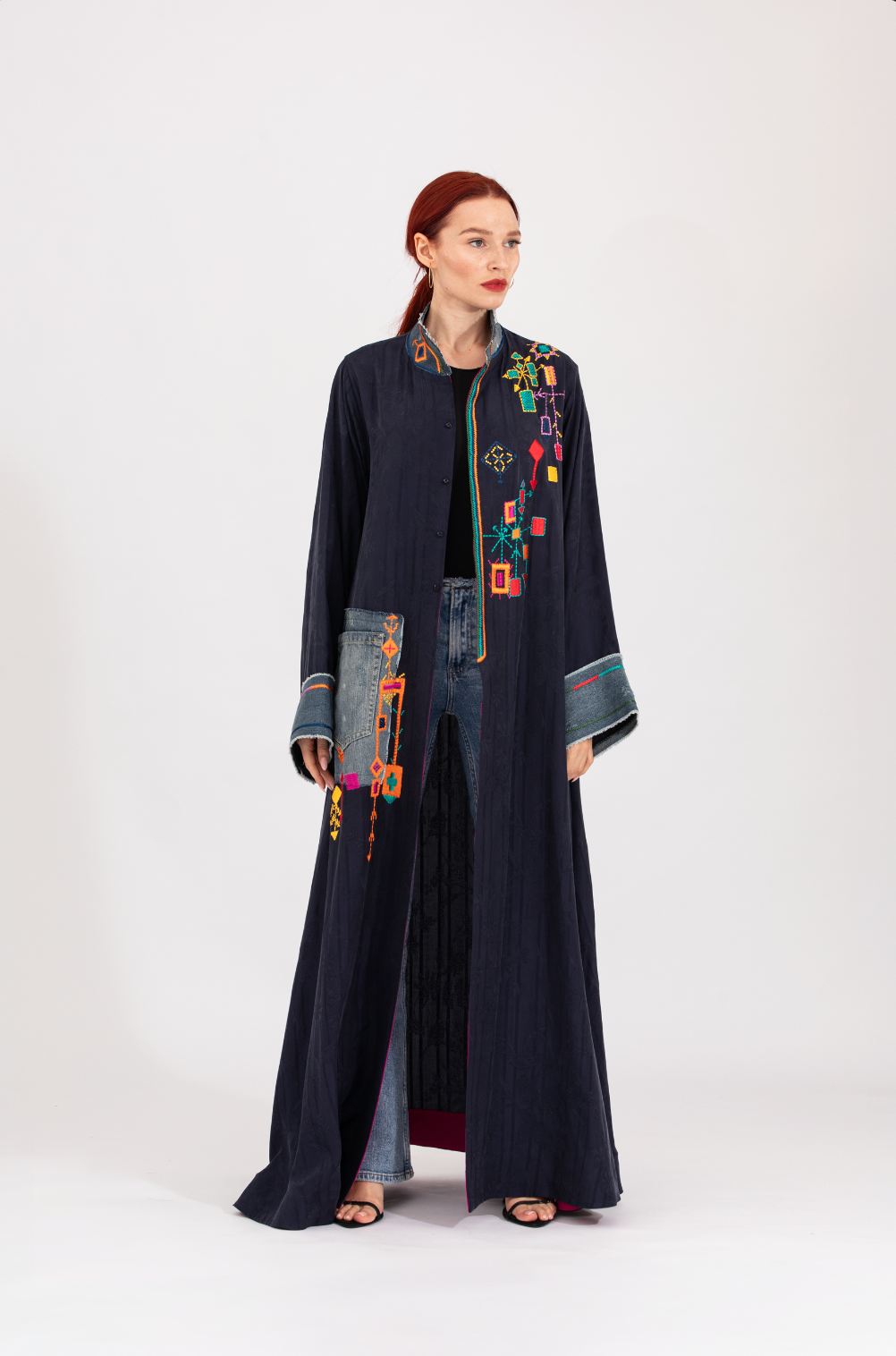 NR40 : Denim Berber Abaya