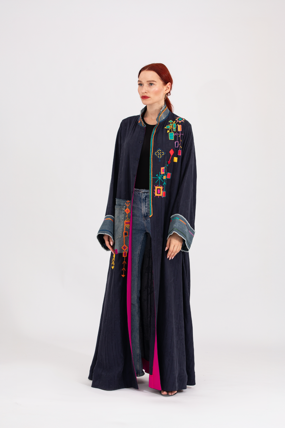 NR40 : Denim Berber Abaya
