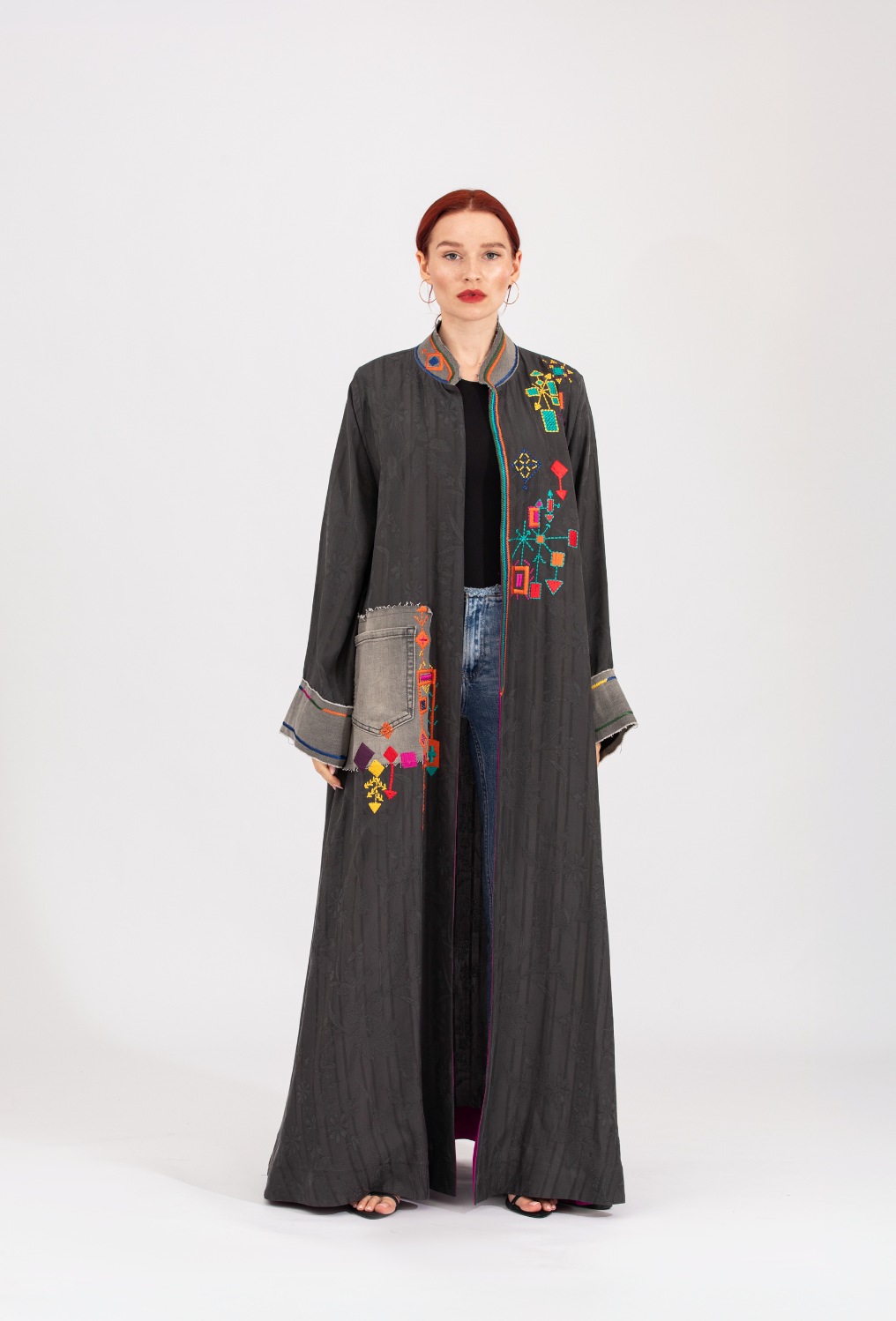 NR40 : Denim Berber Abaya