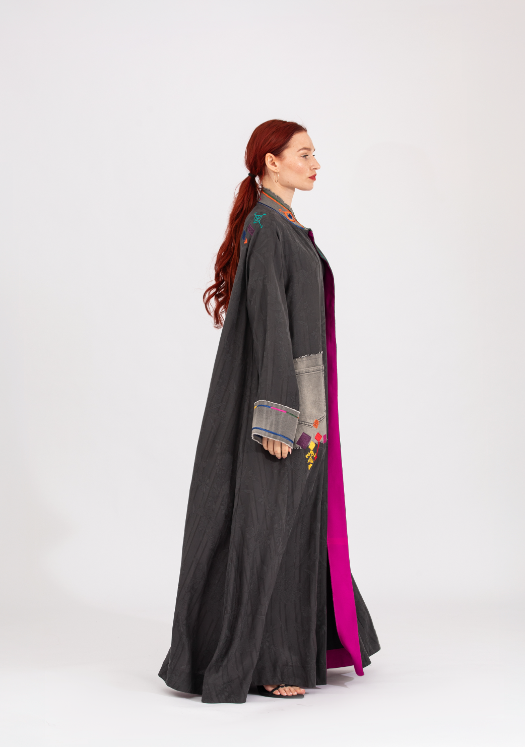 NR40 : Denim Berber Abaya