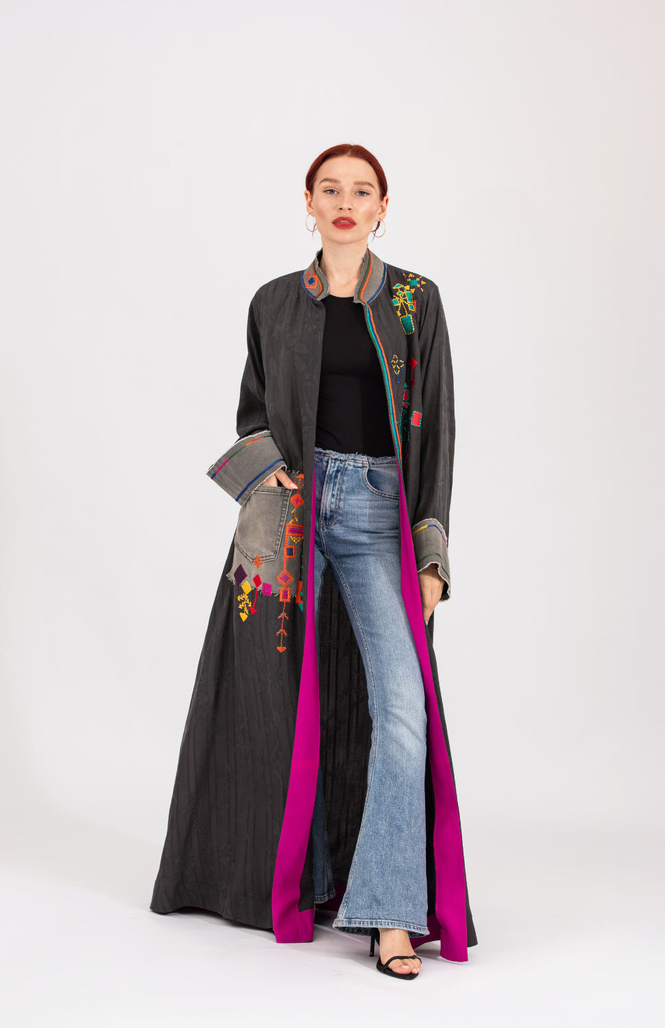 NR40 : Denim Berber Abaya
