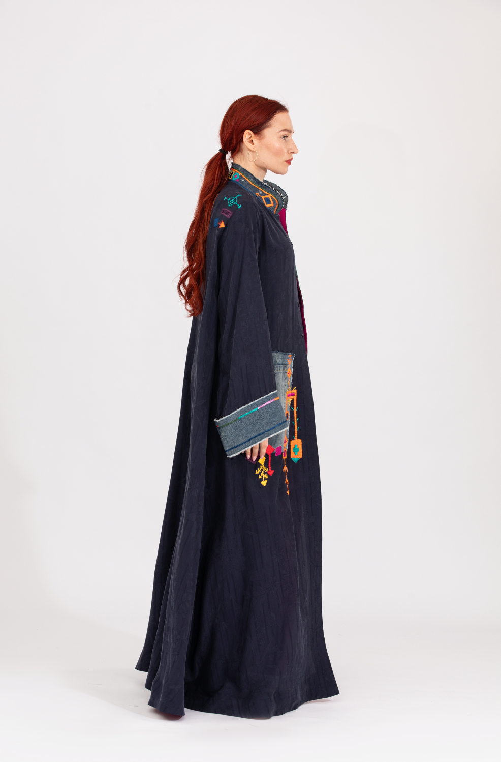 NR39 : Denim Berber Abaya