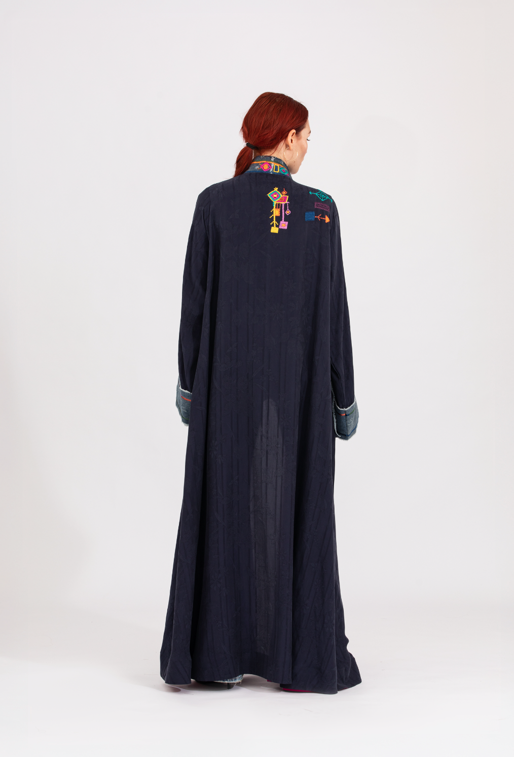 NR39 : Denim Berber Abaya