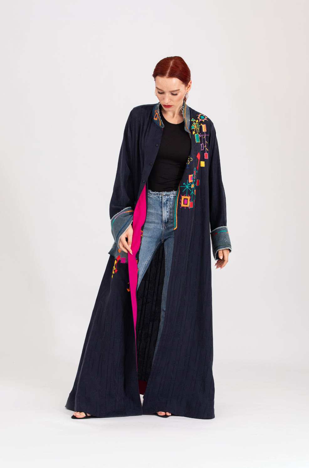 NR39 : Denim Berber Abaya